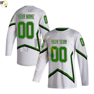Vente chaude 100% Maillot de hockey sur glace en polyester Logo personnalisé Ensemble de vêtements de sport décontractés les plus récents avec le nom de l'équipe OEM - Product Image 3