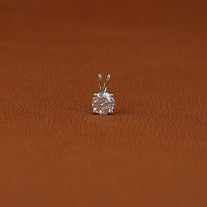 Diseño personalizado lujoso mínimo platino corte redondo laboratorio cultivado diamante colgante nuevo estilo clásico de moda - Product Image 1