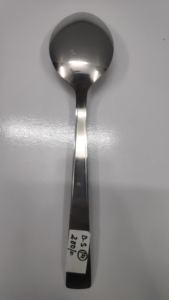 Ensemble de cuillères en acier inoxydable au design moderne avec finition miroir, parfait pour un usage quotidien et un service de desserts à la maison et à l'hôtel - Product Image 2