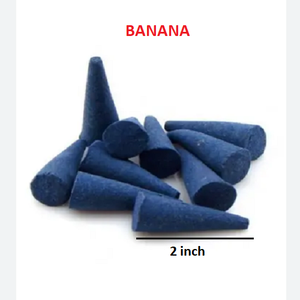 Natural Banana <b>Cones</b> Wholesale Supply From Best Brand <b>Incense</b> <b>Cones</b> <b>Backflow</b> <b>Incense</b> <b>Cones</b> (Blue) - Product Image 1