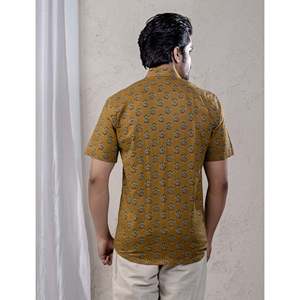 Chemises décontractées à manches courtes imprimées 100% coton pour hommes, tissu popeline respirant, taille XL - Product Image 6