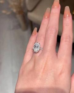 Anillo de Diamante Moissanita de Plata 925 de Lujo Más Vendido, Joyería Elegante para Mujer, Disponible para Suministro al por Mayor - Product Image 5