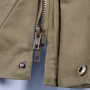 Chaqueta Cortavientos Reversible Impermeable con Cuello Alto de Lona Estilo Urbano para Hombre, Hecha a Medida, Precio Económico - Product Image 4