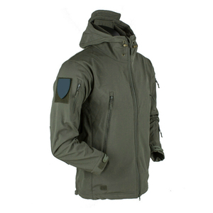 Conjunto de Chaqueta de Trabajo de Invierno para Hombre - Chaqueta Acolchada de Lona con Capucha, Corte Holgado, Cierre de Cremallera, Transpirable, Logotipo Frontal, Forro de Algodón - Product Image 3