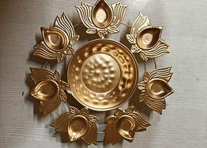 ที่วางของตกแต่งงานแต่งงานทำจากทองแดงงานหัตถกรรมไม้ไผ่และหวายสำหรับตกแต่งบ้านและให้เป็นของขวัญ - Product Image 3