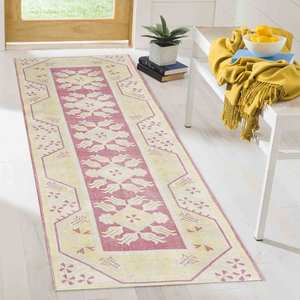 Alfombra Estampada de Diseño Marroquí, Decoración Interior de Lujo, Alfombra Grande Rosa, Alfombra Suave No Tejida - Product Image 1