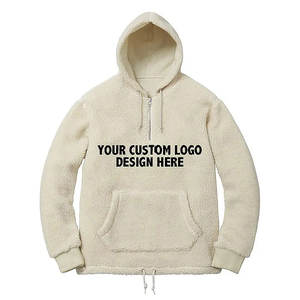 High Quality Wholesale New Design <b>Men</b> <b>Sherpa</b> <b>Hoodies</b> Custom Color Kangaroo Pockets Winter Oversized Lightweight - Product Image 5