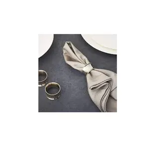 Anillos de latón para servilletas de mesa, martillado y servilleta con anillo de tamaño personalizado, precio barato y producto en oferta, nuevo - Product Image 1