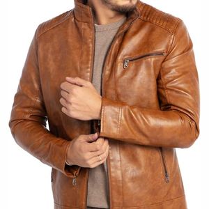 เสื้อแจ็กเก็ตหนังขี่รถจักรยานยนต์2025ปกติคอตั้งพิมพ์ลายปักโลโก้ด้านหน้าแบบรูดซิปขึ้นสำหรับทุกเพศ - Product Image 2