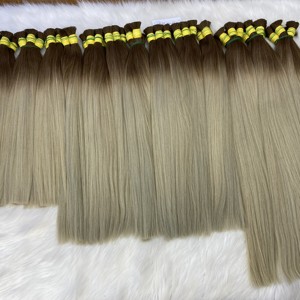 ผมต่อชาวเวียดนามบริสุทธิ์แบบ100% ผมตรงเรียบสำหรับผมสีออมเบร26-28นิ้ว - Product Image 5