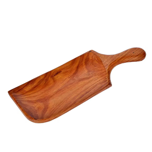 Plateau en bois fini naturel poli Fabricant de l'Inde Pizza Snack Table Plateau en bois de service pour hôtel et restaurants - Product Image 6