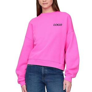Sudadera de Mujer con Diseño de Hombros Caídos, Mangas Largas, Ajuste Cómodo y Relajado, con Diseño de Logotipo Personalizable, Ropa Casual - Product Image 1