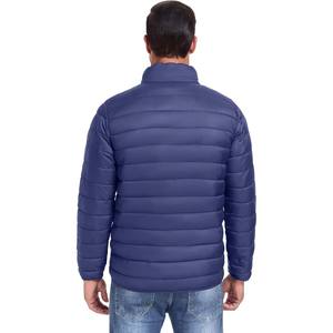 <b>Men's</b> Custom Satin Puffer Jacket Designer Winter Bubble <b>Padded</b> <b>Coat</b> Waterproof with Zipper Closure Short Length Outdoorwear - Product Image 3
