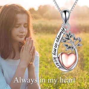 Arbre de vie urne collier pour cendres pour femmes en argent Sterling cendres souvenir cadeau commémoratif mère grand-mère soeur taille personnalisée urne - Product Image 6