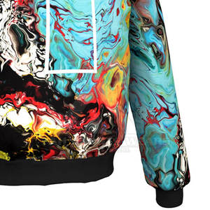 Blousons bombardiers confortables et grande taille de qualité supérieure fabriqués sur mesure blousons bombardiers en satin à sublimation pour adultes - Product Image 6