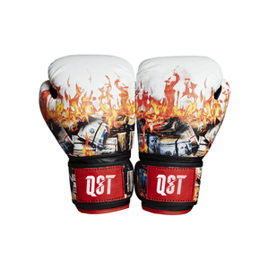 Most Sought-After Leather Boxing Gloves with for <b>Hook</b>-and-Loop Wrist Support for Men and Women's Training for <b>Outdoor</b> Activities - Product Image 1