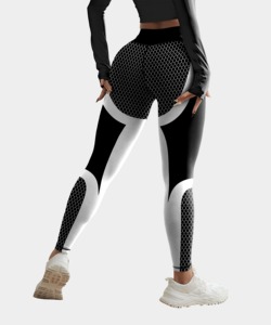 Leggings de performance personnalisés pour femmes, compression hautement élastique, respirant, vêtements d'entraînement, production en gros OEM - Product Image 1