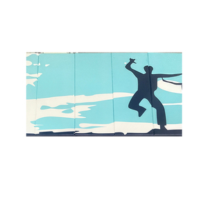 Panel acústico de tela con patrón personalizado envuelto en cuero de alta calidad, paneles acústicos de pared para sala de música escolar, <span class=keywords><strong>gimnasio</strong></span> - Product Image 1