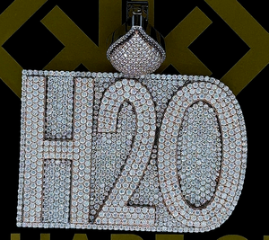 Élevez votre style avec notre pendentif lettre en argent sterling 925 personnalisé diamants Moissanite labgrown éblouissants - Product Image 1