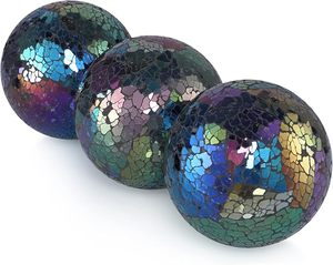 Esfera de cristal de mosaico de diseño creativo con estilo, adornos de bola dorada para decoración del hogar, regalo de Navidad, bola hecha a mano de estilo Art & Ins - Product Image 2