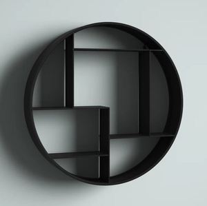 Industrial hanging circular <b>wall</b> <b>shelf</b> <b>wall</b> <b>mounted</b> storage <b>shelf</b> for home hotels living room kitchen decor made in india 2023 - Product Image 5