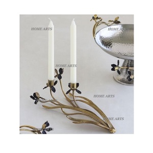 Porte-bougie au design classique avec un support en fer et en verre de qualité supérieure provenant du meilleur exportateur en Inde - Product Image 5