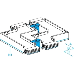 สำหรับ SCHNEIDER ELECTRIC KTA5000ZC41 CANALIS KT 4X5000AL EDGEWISE ZED N1 บัสเวย์และสายเคเบิล - Product Image 1