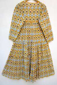 Robe longue imprimée pour femmes meilleure qualité pour femmes robes en coton vêtements robes femmes produit fait main - Product Image 3