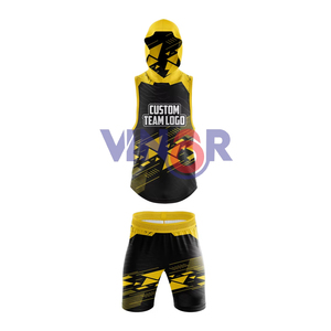 Uniforme de football 7v7 avec logo et numéros d'équipe, design optimal, qualité supérieure, uniforme de compression 7v7, uniforme 7 sur 7, service OEM - Product Image 1