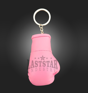 LAST STAR INDUSTRY Custom Mini Boxing Glove Keychain High Quality PU Leather Logo Promotional Carabiners PINK Colour Lightweight - Product Image 6