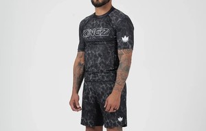 2026 Wholesale Breathable 100% Polyester Short Sleeves <b>Rashguard</b> Compression MMA Shirt Sportswear UPF50+ - Product Image 5