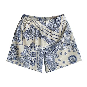 Vente en gros Short de ville en maille Short ample et ample à coupe ample Short décontracté et tendance Tissu confortable et respirant pour hommes Vêtements d'été - Product Image 2