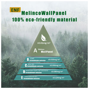 Panneau mural de fond de décoration intérieure personnalisé en usine Feuille murale en fibre de bambou imperméable Placage en bois sans couture Panneaux WPC - Product Image 2