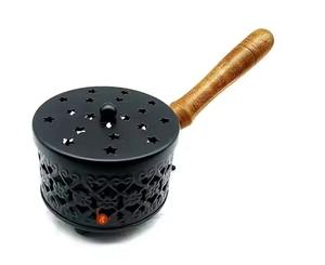 Brûleur d'encens simple et élégant, design religieux, écologique, durable, pour la méditation à domicile, l'aromathérapie, encens indien de luxe - Product Image 2