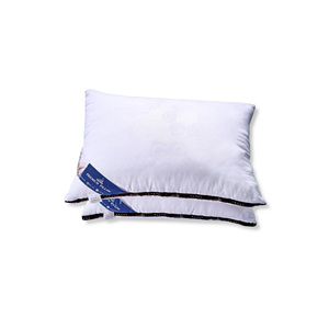 หมอนรองคอแบบบีบอัดได้ผ้าฝ้ายลายทางสินค้าในโรงแรมดีไซน์ใหม่จากโรงงานเวียดนามขายส่ง - Product Image 6