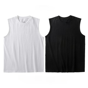 Camisetas sin mangas de algodón 100% personalizadas, camisetas sin mangas de Fitness, chaleco holgado para mujer, camiseta sin mangas para mujer - Product Image 2