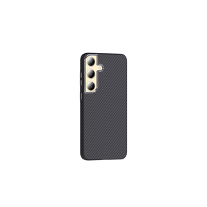 Coque en silicone pour Samsung Galaxy S24 Plus MRSA, texture fibre de carbone haute qualité, compatible MagSafe - Product Image 5