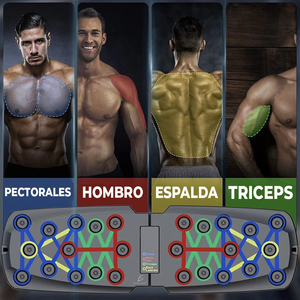 Tavola Pieghevole Multifunzione 10-in-1 in ABS per Flessioni, Attrezzatura Fitness Domestica Regolabile per Esercizi Sit-Up - Product Image 3