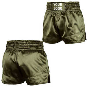 Pantalones cortos de Muay Thai de diseño personalizado de talla grande 2024-25 de primera calidad | Pantalones cortos de boxeo de gimnasio MMA de alto grado para hombres - Product Image 3