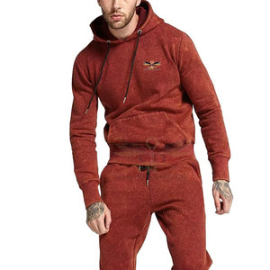 Vêtements de mode survêtements lavés à l'acide vêtements d'hiver survêtements lavés à l'acide survêtements de lavage à l'acide de couleur unie - Product Image 6