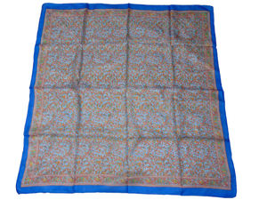 Foulard en soie à imprimé Paisley teint à la main, accessoire d'été pour femmes FAS06541 pour adultes - Product Image 5