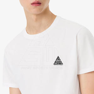 T-shirt pour homme en coton et polyester de haute qualité, écologique, à séchage rapide, style OEM, très populaire, vente en gros - Product Image 2