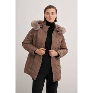 Blouson bomber en cuir matelassé léger et réversible avec capuche - Couleur unie, grande taille pour le printemps, l'automne et l'hiver - Product Image 1