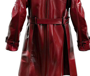 Veste longue en cuir d'agneau véritable pour homme, prix raisonnable, vente chaude, étiquette privée personnalisée, 80% de rembourrage en duvet d'oie, streetwear décontracté - Product Image 6