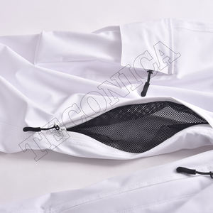 Pantalones Cargo Blancos Extra Grandes con Cintura Ajustable con Cordón, Bolsillos con Cremallera, Dobladillo Ajustable y Corte Holgado - Product Image 6