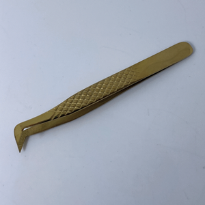 Pince à épiler en acier inoxydable de marque privée avec logo personnalisé en gros pointe pointue en fibre disponible pour l'étiquetage privé - Product Image 5