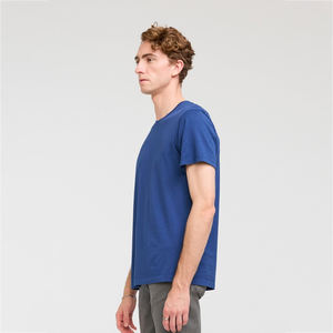 Nouveaux T-Shirts Tri-Blend All-Color pour Hommes Personnalisés Motif Solide Imprimé Surdimensionné à Manches Courtes Polyester Coton Jersey Blanc - Product Image 4