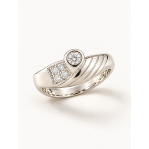 Aurielle Rose <b>Gold</b> Plated Princess Cut CZ Statement <b>Ring</b> Vintage Hip Hop Style - Product Image 1
