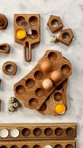 PORTE-OEUFS EN BOIS DE HAUTE QUALITÉ HIP POUR LA CUISINE DE LA FERME et le plateau d'oeufs de cuisine d'utilisation du marché pour la sécurité des oeufs de Keed - Product Image 4