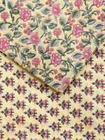 Tela de Algodón 100% Estampada a Mano para Confección de Ropa al por Mayor por Yarda a Precio de Fábrica Proveedor H-41